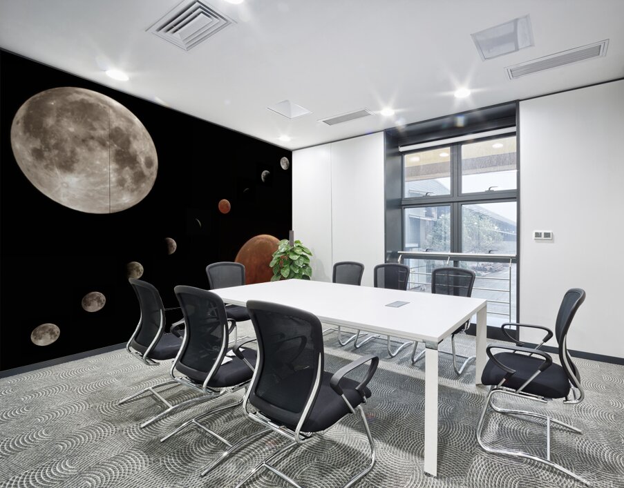 2025 Blood Moon Eclipse Composite Wall Printing